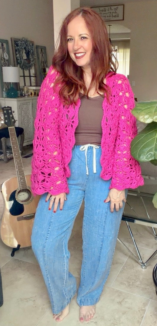 Sweetheart Shell Cardigan PATTERN ONLY