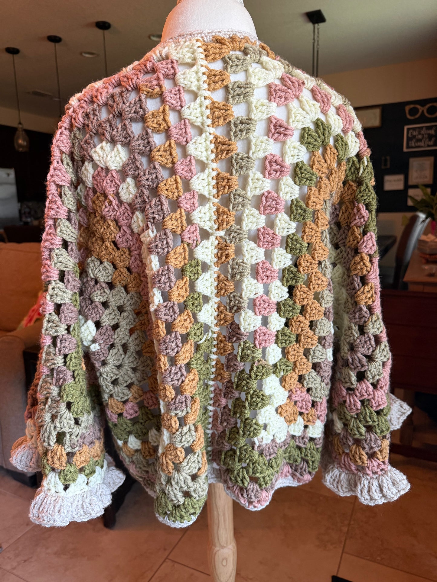 Peanut Brittle Ruffle Cardigan