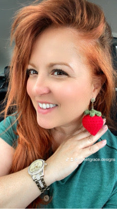 E2-Strawberry Earrings