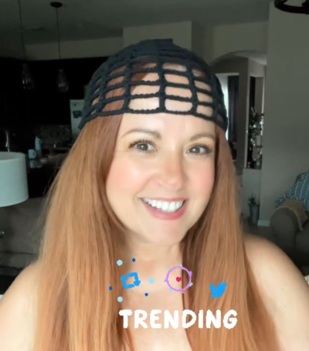 Black Mesh Hat