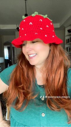 Strawberry Bucket Hat