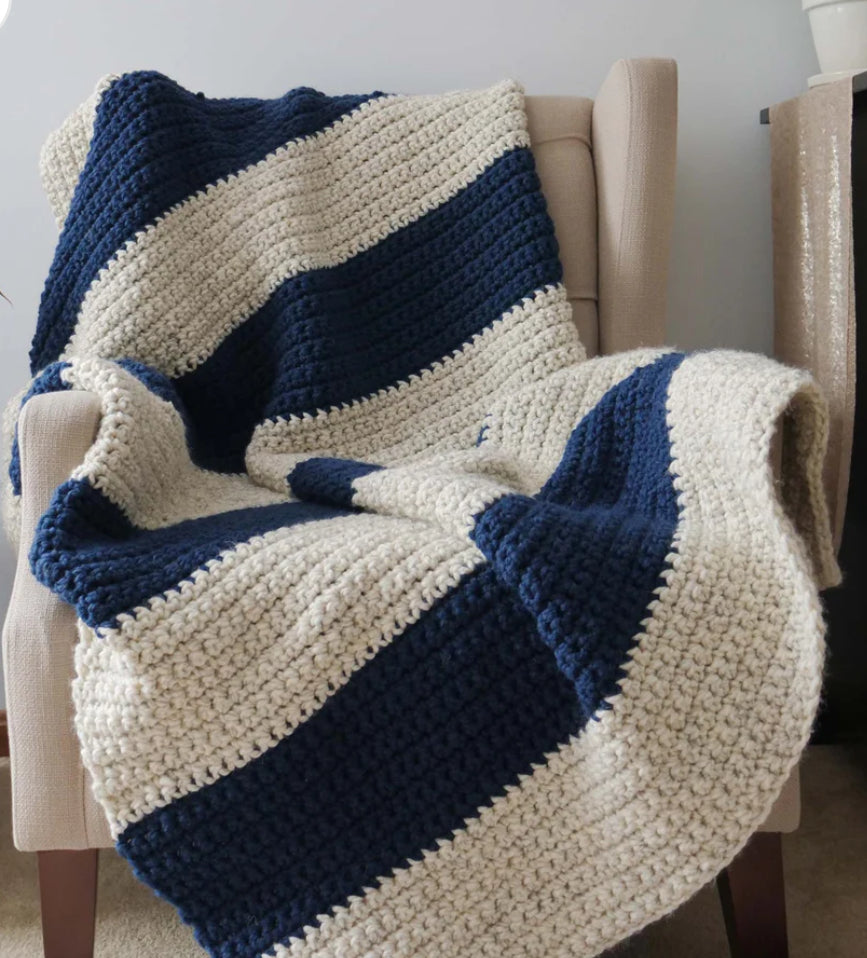 Stripe Blanket in Acrylic