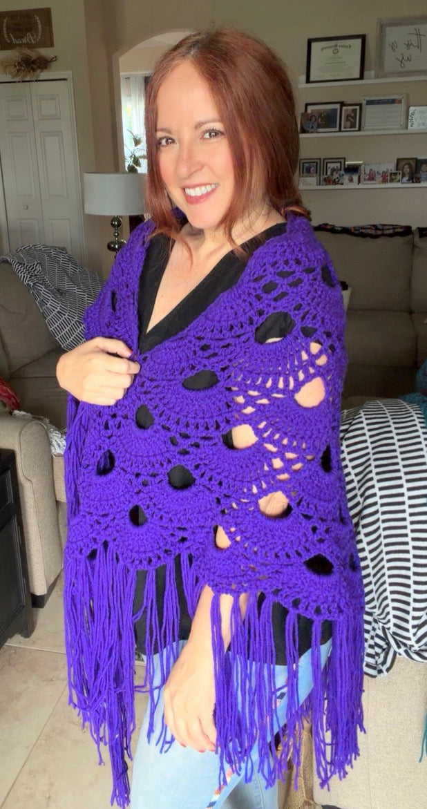 D1-Purple Shawl