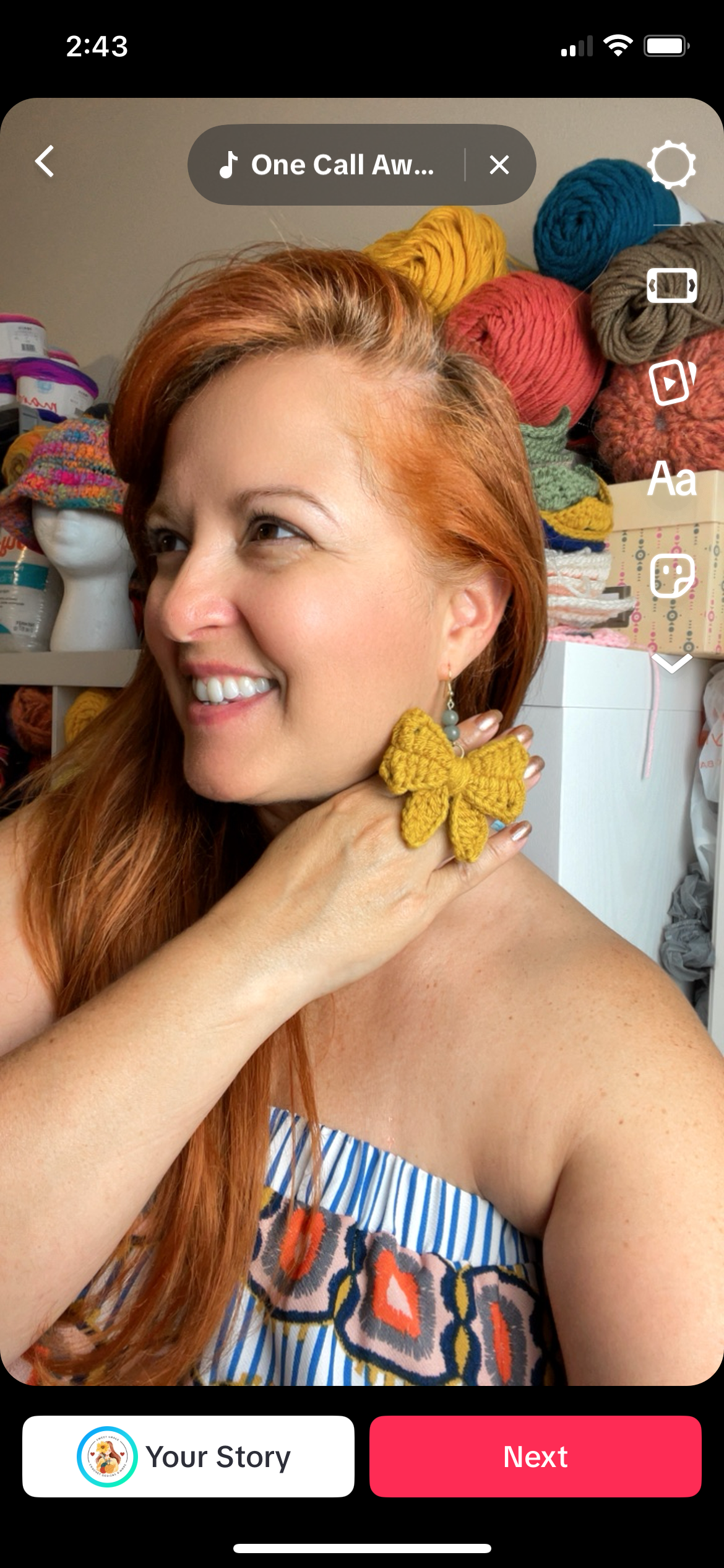 E1-Crochet Bow Earrings