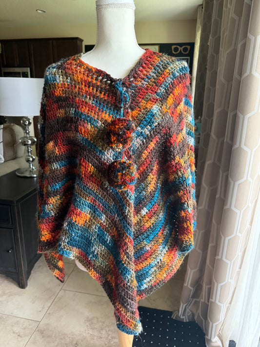 A4-Woodland Poncho