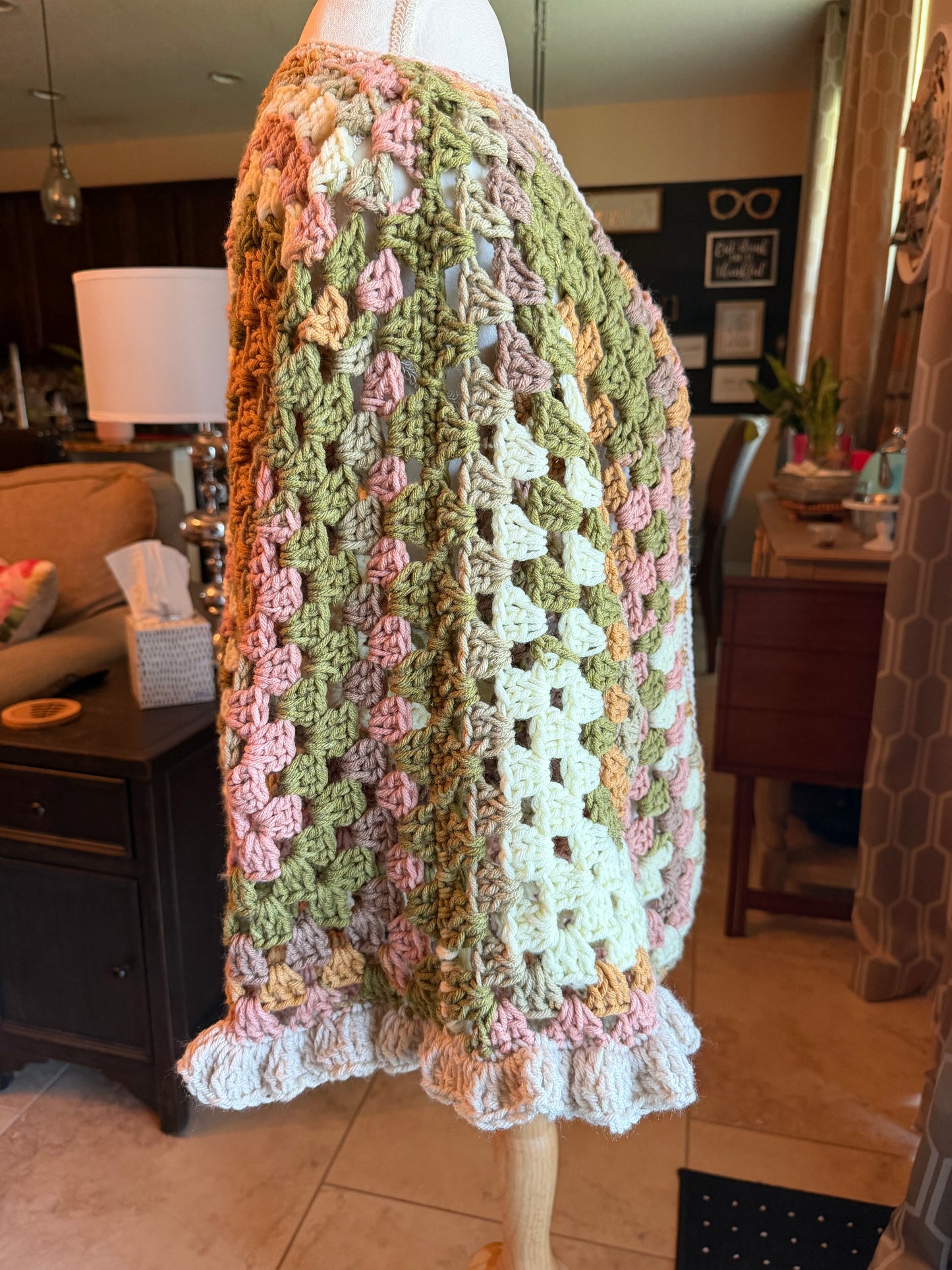 Peanut Brittle Ruffle Cardigan