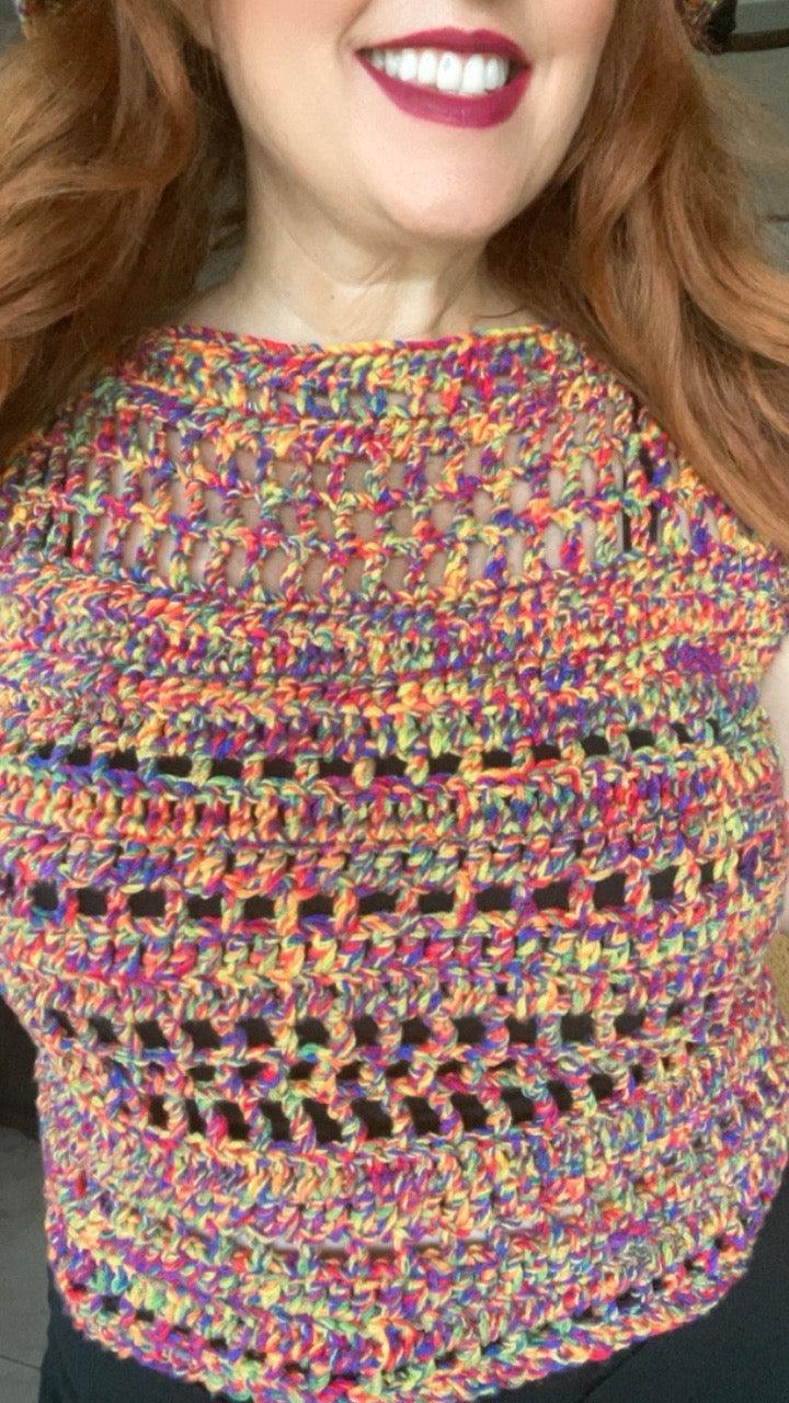 5-Mosaic Crochet Top- PATTERN