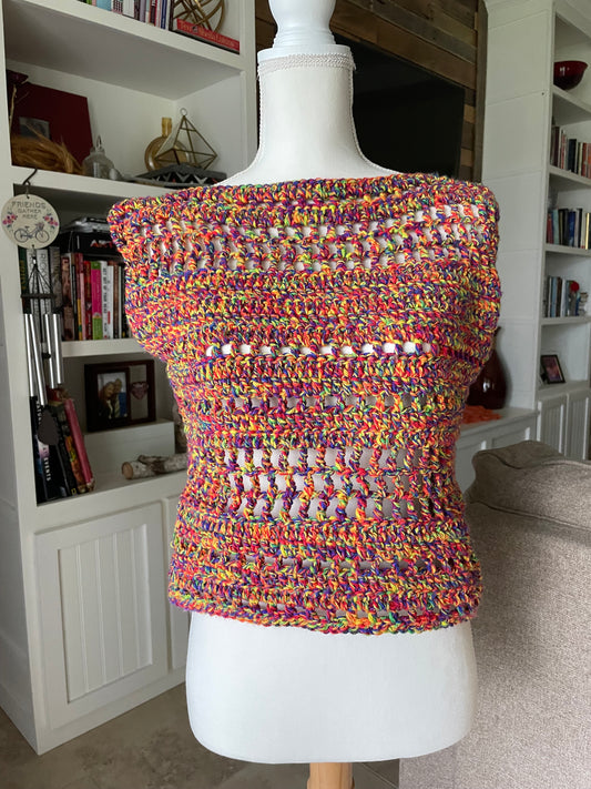 5-Mosaic Crochet Top- PATTERN