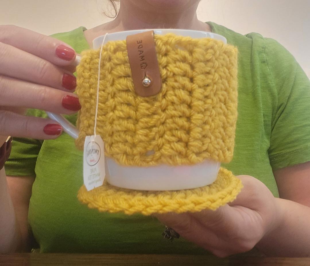CA-Mug Cozy with Coaster